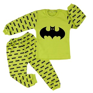 Yarasa Baskılı 2li Erkek Çocuk Pijama Takımı